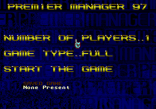 Premier Manager 97 (Europe) Title Screen